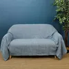 Image de Jeté de Canapé - HOME DECO FACTORY - Bleu - Doux - Confortable