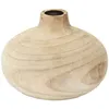 Image de Vase rond en bois de bancoulier - Ruche - Naturel - 207 x 145 cm - Bois massif