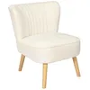 Image de Fauteuil - Home Deco Factory - Erika - Bouclette - Blanc