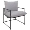Image de Fauteuil Design Jonas 62cm Gris & Noir