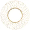 Image de Miroir - Home Deco Factory - Rotin Rosace - Beige - 90 X 90 Cm