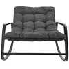 Image de Fauteuil à Bascule - Home Deco Factory - Miami - Design - Gris