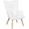 Image de Fauteuil - Home Deco Factory - Helsinki - Patchwork - Beige Et Marron