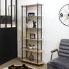 Image de Etagere - Home Deco Factory - Cobe - Noir Et Marron - 181 X 80 X 30 Cm