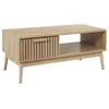 Image de Table Basse - Home Deco Factory - Klaus - Bois Brut - Marron - H43 X L100 X P50 Cm