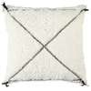 Image de Coussin - Home Deco Factory - Sherpa - Géométrique - Blanc - 40 X 40 Cm