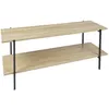 Image de Banc Tv - Home Deco Factory - Loka - Pratique - élégant - Marron Et Noir