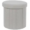 Image de Coffre Pouf Pliable - HOME DECO FACTORY - Pills - Rangement - Confortable - Gris