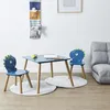 Image de Table Et 2 Chaises - Home Deco Kids - Dino - Dinosaures - Amusant - Bleu Et Marron