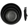 Image de Poêle - Cook Concept - Effet Pierre - Poignée Universelle - Noir