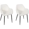 Image de Lot De 2 Fauteuils - Home Deco Factory - Scott - Côtelés - Confortables - Beige