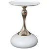 Image de Table dAppoint Design Portebello 54cm Blanc & Or