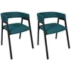 Image de Lot de 2 Fauteuils - HOME DECO FACTORY - Atome - Design - Confort - Bleu