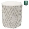 Image de Pouf - HOME DECO FACTORY - Mirage - Effet Tissé - Beige