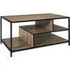 Image de Table Basse - Home Deco Factory - Edison - Indus - Marron Et Noir