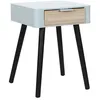 Image de Table de Chevet - HOME DECO FACTORY - Bicolore - Noir et Gris
