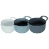 Image de Lot De 3 Bols Mélangeurs - Lily Cook - Empilables - Ergonomiques - Beige Et Bleu