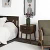Image de Table de Chevet - HOME DECO FACTORY - TIFFANY - Bois Foncé - Marron
