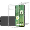 Image de Pour Google Pixel 8 5G - Pack Complet - Coque Résistante Transparente + 2 Films vitre Protection écran Verre trempé-NOVAGO