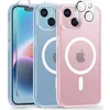 Image de Coque pour iphone 13 - 2 vitres verre trempé 1 protège caméra intégré magnetique clear magsafe