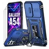 Image de Coque pour Samsung Galaxy A54 5G bleu + 2 Verres Trempés Coque Antichoc Anti-Rayure Protection Caméra