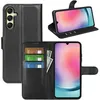 Image de Coque à rabat - SAMSUNG - Galaxy A16 - Cuir noir mat - 2x Verre trempé - Protection optimale