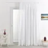 Image de Voilage Poly-lin brodé Cornely Blanc 420x240 cm