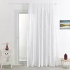 Image de Rideau voilage poly-lin bas plombé Blanc 180x240 cm