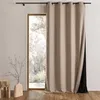 Image de Rideau thermique phonique et semi occultant KONFOR Beige 140x260 cm