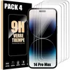 Image de Lot-4 Verre Trempé pour iPhone 14 Pro Max (67) Protection écran Haut Definition