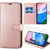 Image de Coque Luxe - E.F.Connection - pour Google Pixel 10 - Protection Anti-Rayures Antichoc Effet Cuir Rose - 2 Vitres