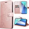 Image de Coque pour Xiaomi Redmi Note 13 4G - Antichoc - Motif Papillon - Cuir PU - 2 Verres Trempés - Rose