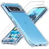 Image de Coque - pour Google Pixel 8 Pro - TPU Antichoc - Transparent - Protection renforcée - avec 2 Verres Trempés