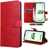 Image de Coque de Protection - Booling - pour Samsung Galaxy A14 5G - Rouge Motif Papillon + 2 Vitres