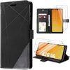 Image de Coque pour Samsung Galaxy A26 5G - BOOLING - Protection 360 Degré Cuir PU Noir - 2 Verres Trempés