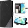 Image de Coque pour Samsung Galaxy A16 5G/4G - BOOLING - Antichoc Protection Synthécuir Noir - 2 Verres Trempés