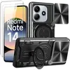 Image de Coque pour Xiaomi Redmi Note 14 5G avec Cache Objectif Noir + 2 Verres Trempés