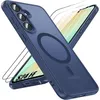 Image de Coque Protection Magnétique - BOOLING - Samsung Galaxy S24 FE - Antichoc - 2 Verres Trempés - Bleu Marine