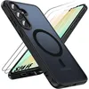 Image de Coque - BOOLING - pour Samsung Galaxy S24 FE - Arrière Rigide - Noir Mat - 2 Verres Trempés