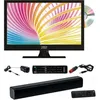 Image de Pack ANTARION TV LED 15.6 39cm Télévision HD DVD intégré + Barre de Son Compact Bluetooth