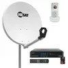 Image de Pack HDSAT Parabole satellite acier 60cm + LNB Single + Récepteur TNTSAT