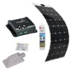 Image de Pack ANTARION Panneau Solaire Souple 135W Camping car Van Life + régulateur solaire SC10