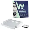 Image de WPRO Kit de Superposition Lave linge & Sèche linge avec Tablette Coulissante et Sangle SKS101