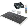 Image de PACK ANTARION Panneau solaire Monocristallin 140W + Régulateur PWM 10A + Kit de pose Camping-car