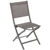 Image de Hespéride - Chaise de jardin pliante Essentia - Gris wengé et marron tonka