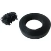 Image de Toilinux - Kit de lamelle occultante PVC avec clip de fixation de 50 m pour grillage rigides - Gris foncé