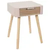 Image de Toilinux - Table de chevet 1 tiroir en MDF - Rose