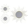 Image de Urban Living - Set de 3 miroirs Gold Home - Doré