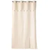 Image de Douceur dintérieur - Rideau à oeillets HAVER - Coton polyester et top métallisé - 140 x 240 cm - Ecru