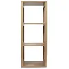 Image de The Home Deco Factory - Etagère de rangement 3 cases Saulk en bois - Marron